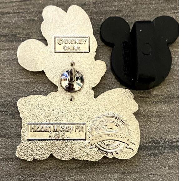 Disney Parks 2010 Hidden Mickey Collection Minnie Mouse Good #4 of 5 Trading Pin - Picture 3 of 3